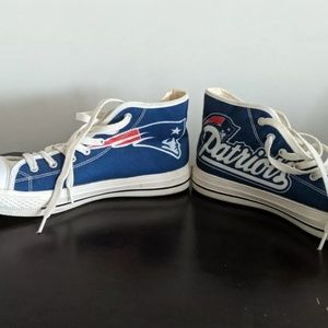 New England Patriots high top sneakers